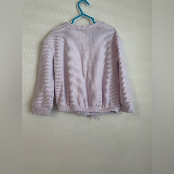Cat and Jack toddler girls lavender waffle knit top size 4T - Picture 4 of 5